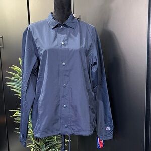 Champion Stadium Gear water/wind resistant,snap front,hip pockets,drawcord waist